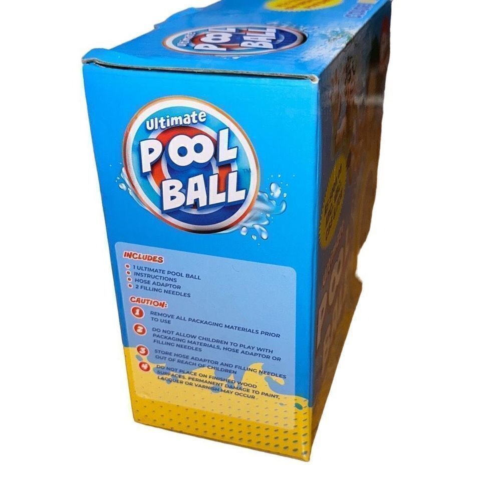 Ultimate pool ball: you fill this ball with water as seen on ABC, NBC & Fox gift - Picture 5 of 6